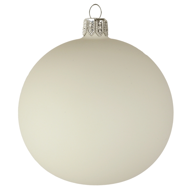 Christmas Ornament Monochrome Design Matte Scandi Style Bauble
