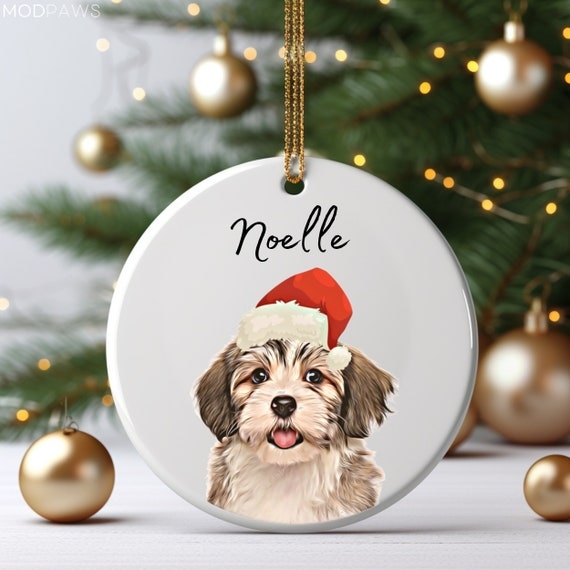 Christmas Ornament Personalized Photo Print Glossy Ceramic Look