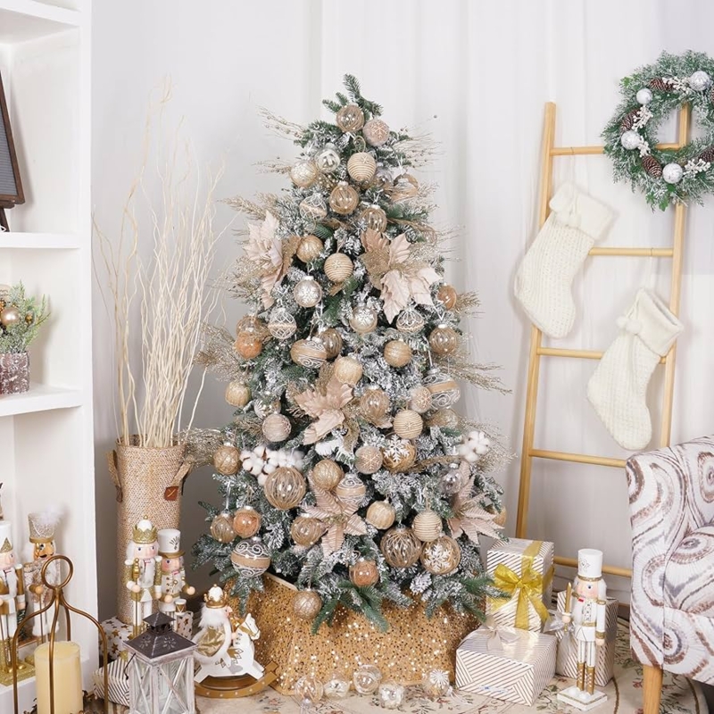 Beige Christmas Ornaments