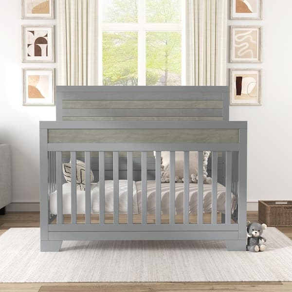 Clean Line Infant Bed, Minimalist Silhouette, Painted Wood