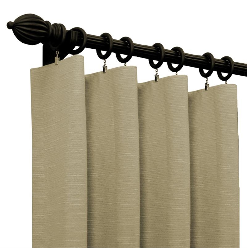 Coastal Blue Striped Flat Panel Curtain, Modern Window Treatment