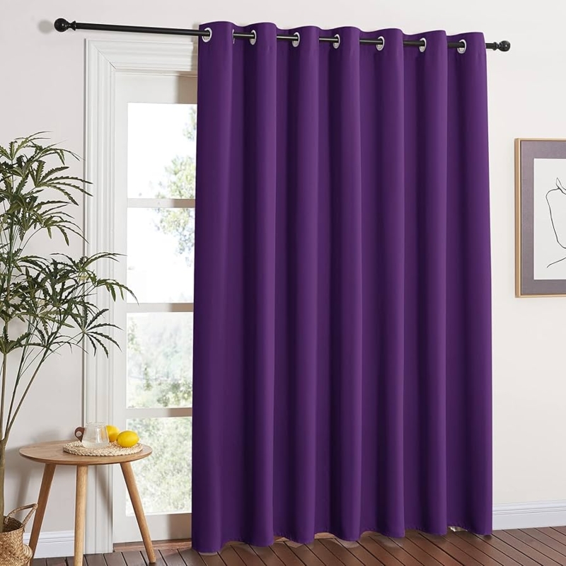 Curtain Panel Royal Purple Thermal Insulated Blackout Drapes