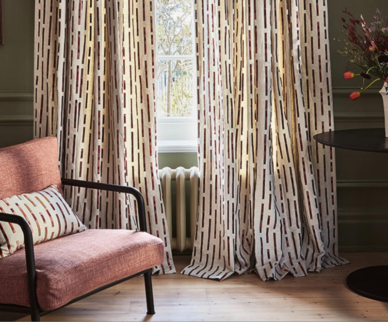 Curtains Beige Earthy Tone Living Room Drapes Medallion Embroidery