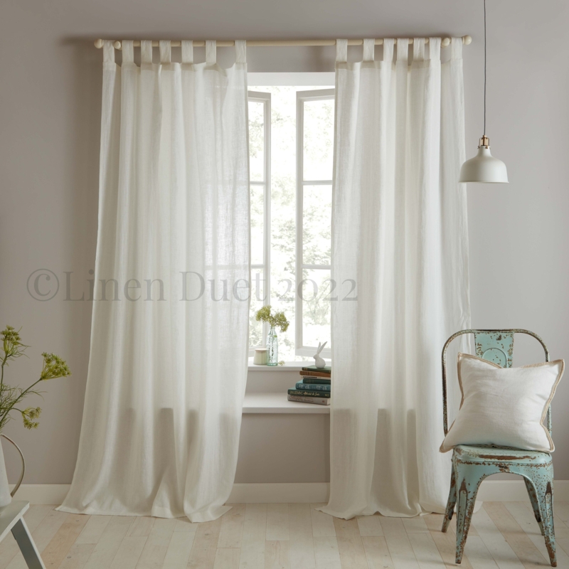 Curtains Beige Neutral Palette Floor Length Rod Pocket Header Modern