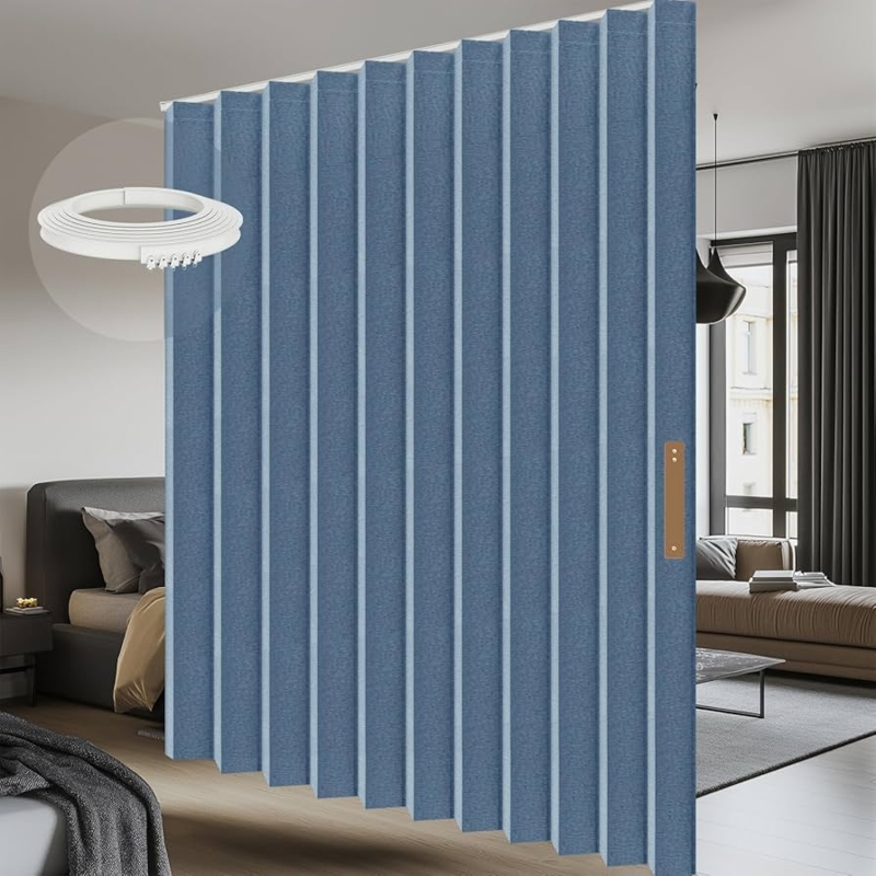 Curtains Navy Blue Extra Wide Panel Blackout Lining Contemporary