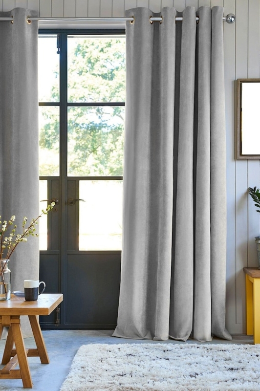 Curtains Plush Velvet Texture Soft Sheen Heavy Drape Drapes