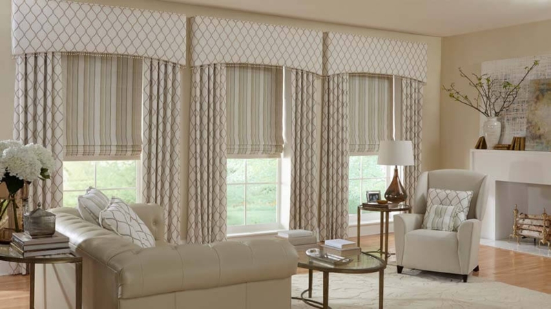 Curtains Transitional Style Pinch Pleat Floor to Ceiling Window Styling