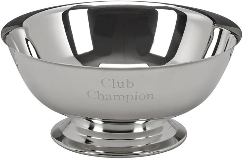 Decorative Bowl with Tiered Pedestal Base, Polished Silver Finish