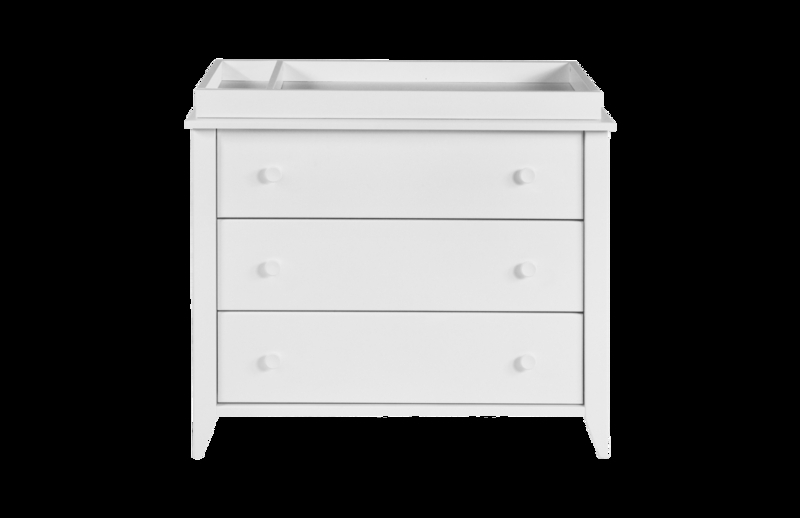 Dresser with Scandinavian Two-Tone Minimalism and Removable Tray