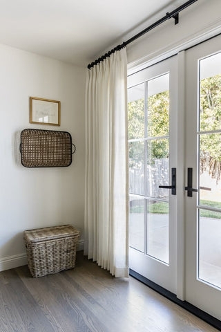 Floor to Ceiling Curtains Rod Pocket Light Gray Weave