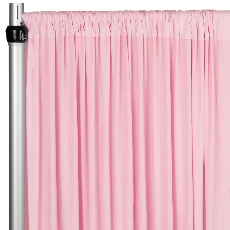 Four-Way Stretch Curtains, Matte Pink Finish for Wedding Drape Curtain Panels