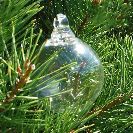 Glass Teardrop Ornament Traditional Finial Shape Holiday Decor