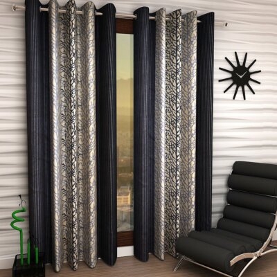 Golden Yellow Woven Curtains with Light Filtering Matte Finish