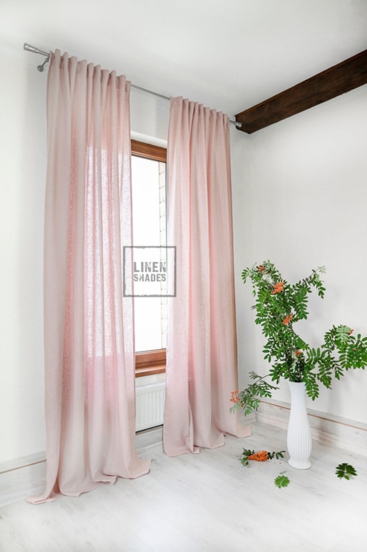 Grommet-Top Curtain Panel with Structured Fold, Modern Grommet Top Drapes