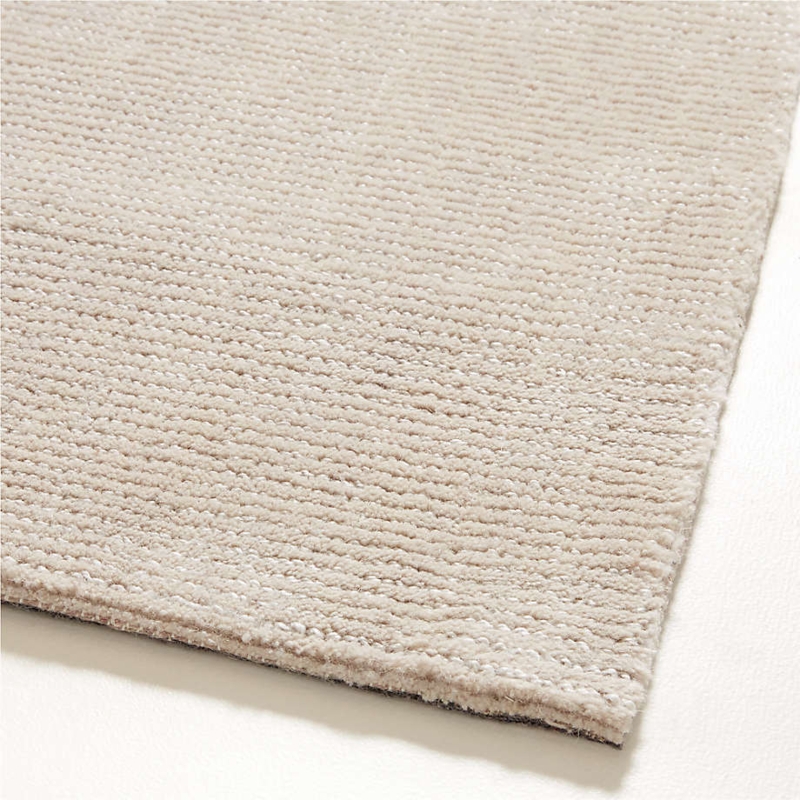 Handwoven Wool Area Rug Chunky Weave Minimalist Organic Modern Interior