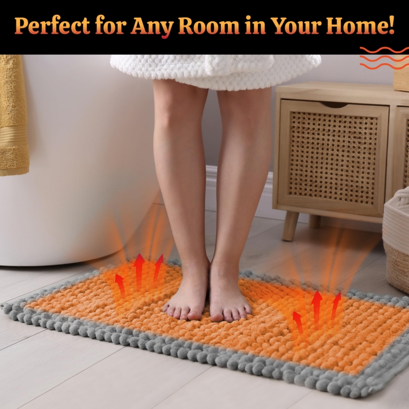 Heated Floor Mat Invisible Warmth Low Profile Electric Floor Warmer For Rugs