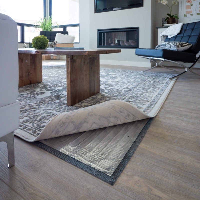 Heated Floor Mat Ultra Thin Profile Black Radiant Heating For Area Rugs