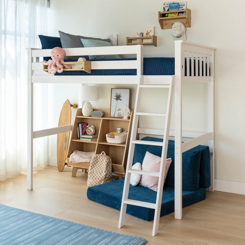 High Loft Bed Scandinavian Style with Open Underbed Space