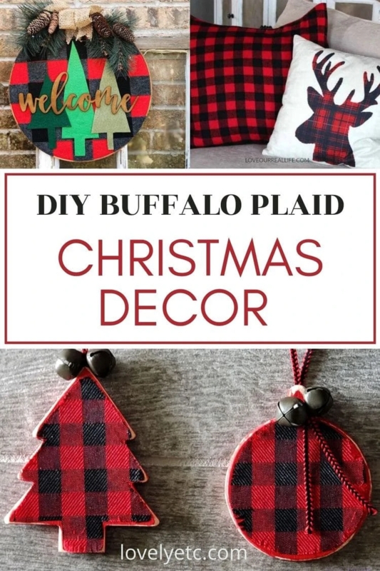 Holiday Gift Boxes: Kraft Paper Wrapping accented with Buffalo Plaid Ribbon.