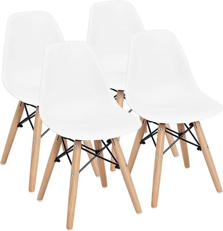 Kids Chair Set Eiffel Base Pastel Mid-Century Modern Nursery Seating