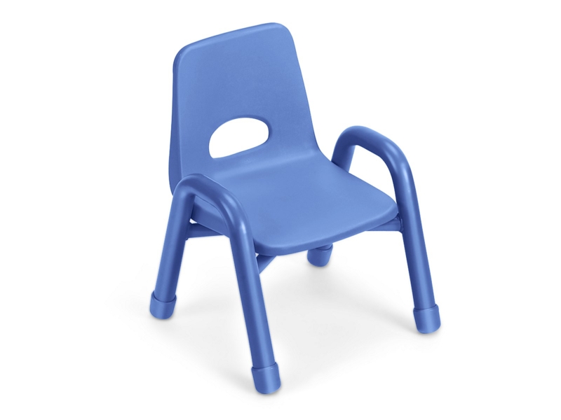 Kids Chair Set Primary Colors Stackable Chrome Legs Colorful