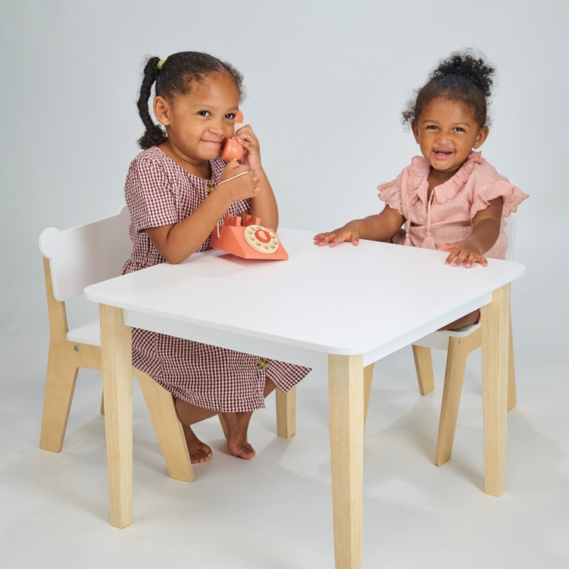 Kids Table And Chair Set Splayed Legs Scandinavian Kids Furniture Set