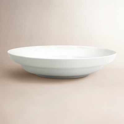 Large Serving Bowl Ceramic Flared Rim Round 13 Inch