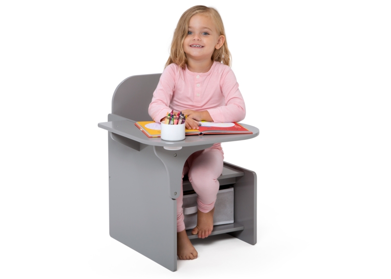 Mid-Century Kids Activity Area Slate Gray Splayed Tapered Legs