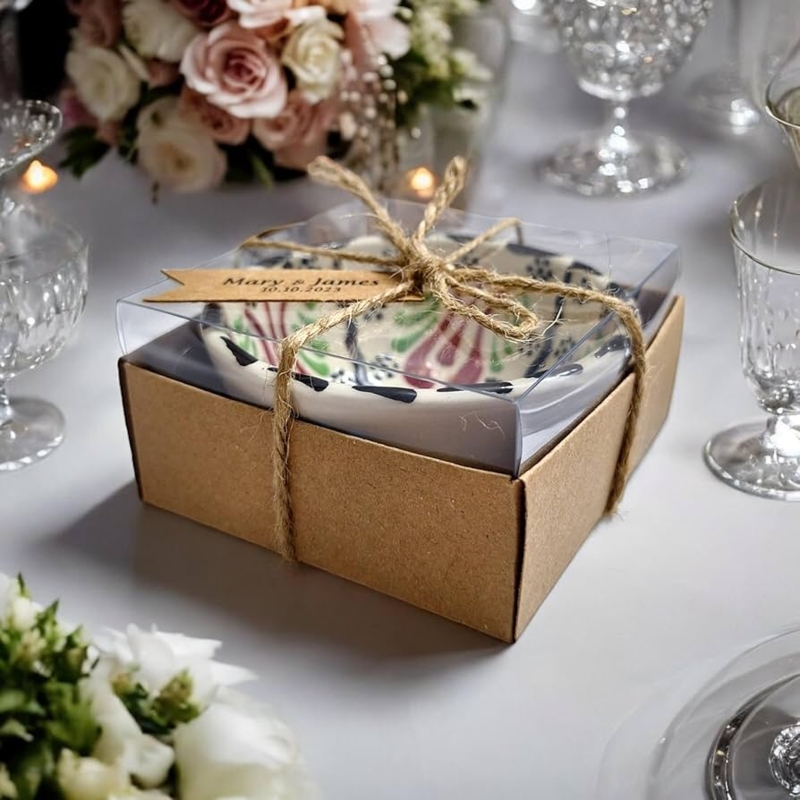 Miniature Ceramic Bowls Personalized Wedding Favors