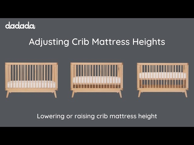 Modern Baby Crib with Two-Tone Finish and Spindle Slats