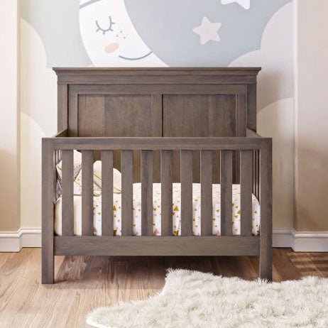 Nursery Furniture Set, Warm Brown Wood, Traditional Shaker Style