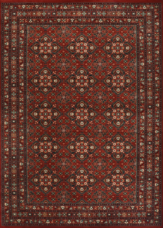 Old World Traditional Area Rug Antique Red Floral Medallion