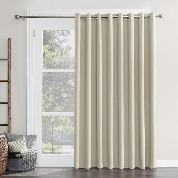 Pearl Tone Curtain Panel Wide Width Blackout Grommet Top