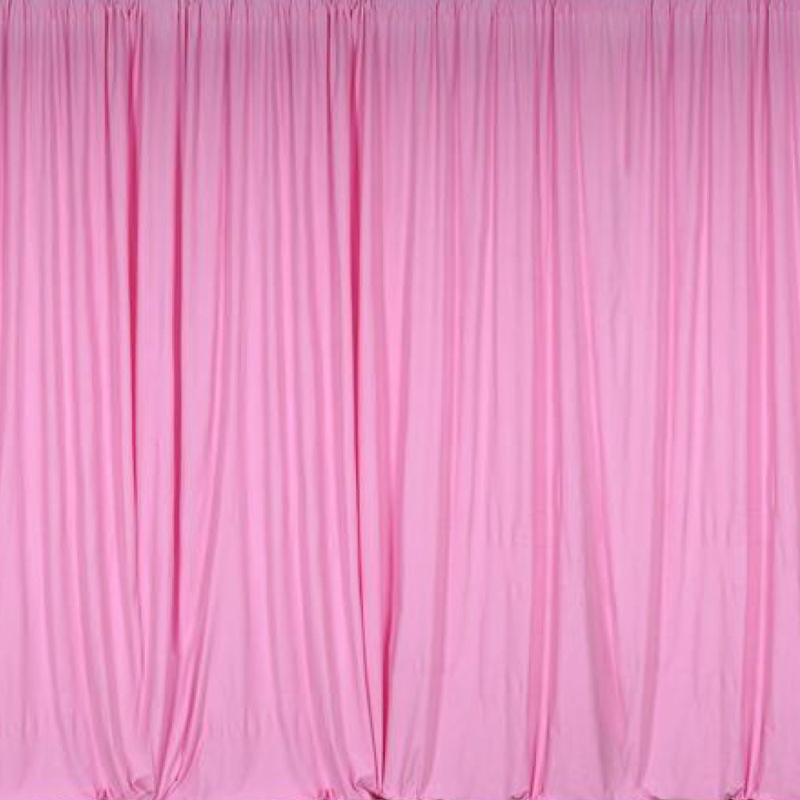 Pipe & Drape Backdrop with Blush Fabric & Industrial Black Frame, Minimalist Room Divider Drape