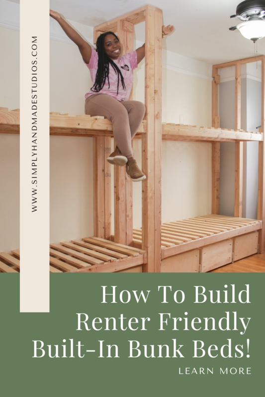 Renter-Friendly Bunk Bed with Modern Built-In Aesthetic