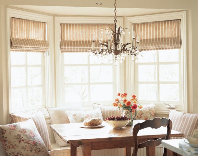 Roman Shade Soft Fold Cascading Tiers Beige Woven Fabric