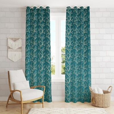 Room Darkening Charcoal Grey Curtains with Matte Finish Grommets