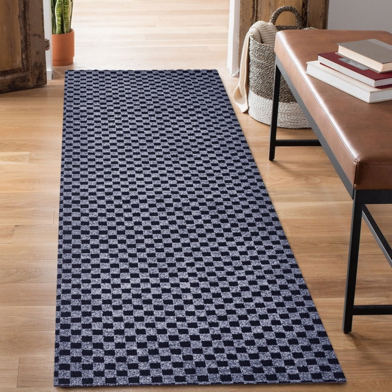 Runner Rug Charcoal Color Ribbed Utility Kitchen Mat