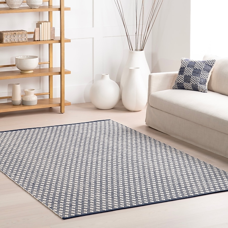 Runner Rug, Charcoal Grey Diamond Trellis, Tasseled Fringe, Entryway Rug