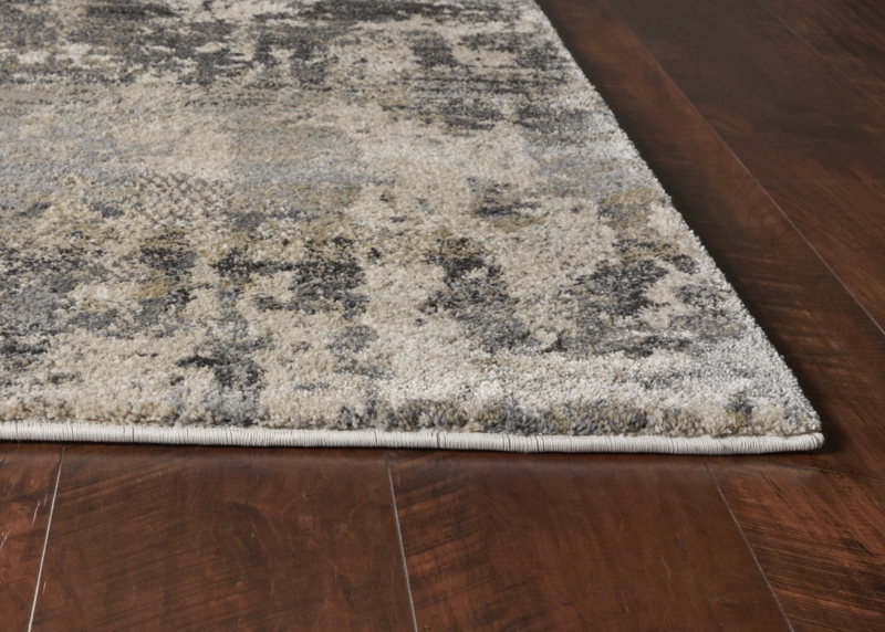 Runner Rug Cream & Teal Geometric Motif Tribal Print Low Pile