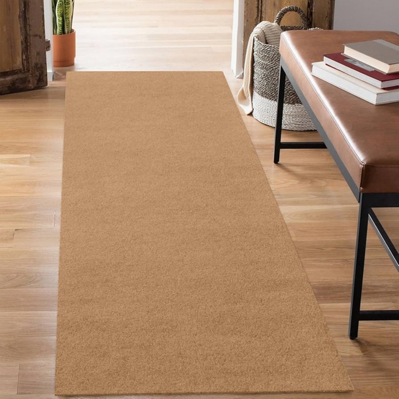 Runner Rug Loop Pile Non Slip Charcoal Gray Utilitarian Entryway Mat