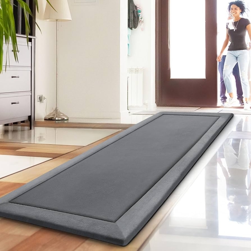 Runner Rug Microfiber Light Grey Plush Grey Runner Rug Styling