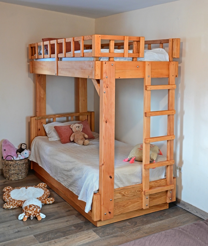 Rustic Redwood Bunk Beds Heavy Duty Lodge Style