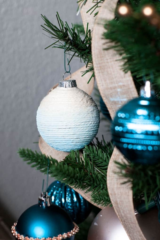 Sand Filled Coastal Christmas Ornaments with Matte Starfish Motif