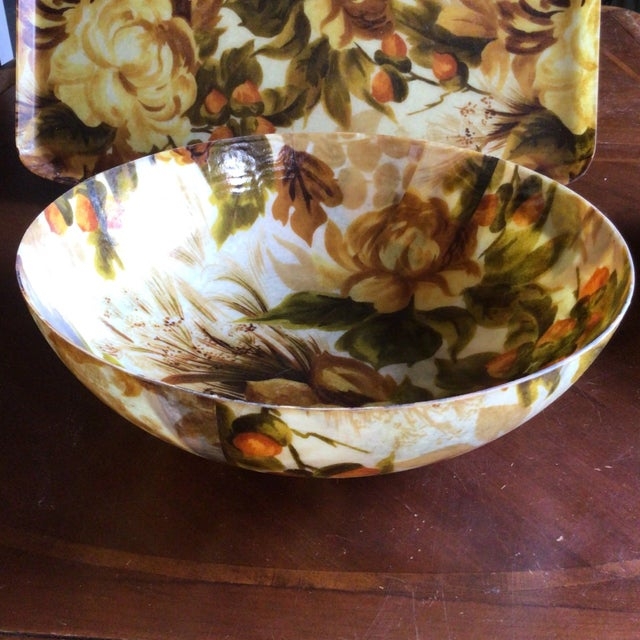 Serveware Set, Wooden Tray with Handles, Mid Century Modern