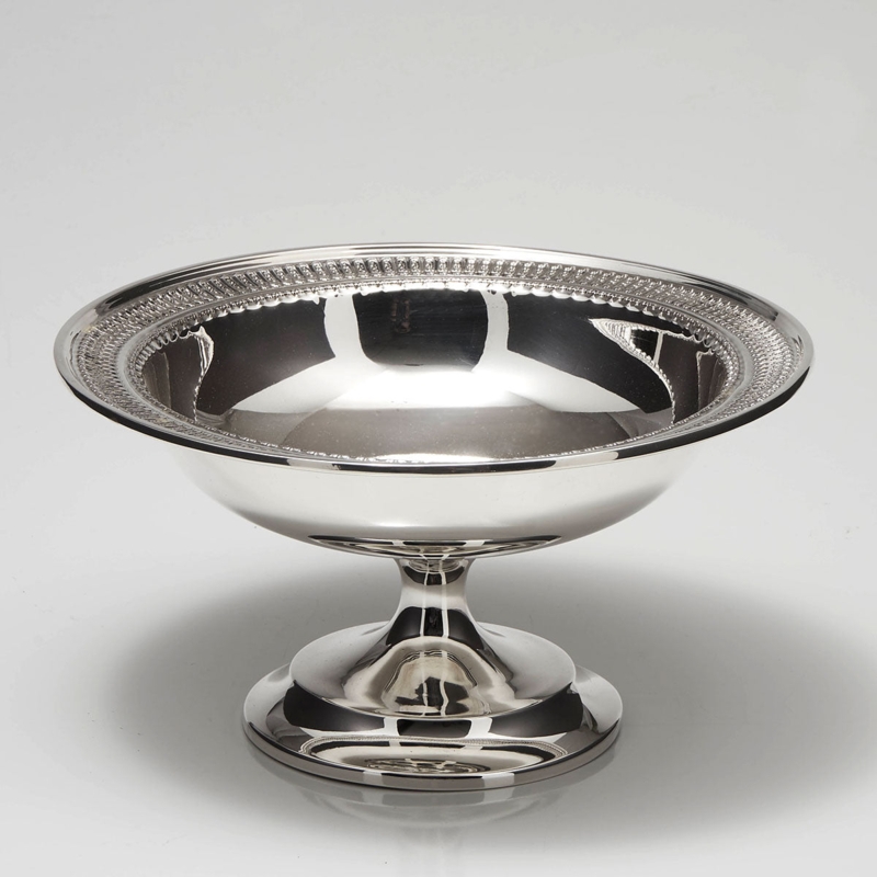 Serving Bowl Mirror Finish Low Profile Silver Plated Reflective