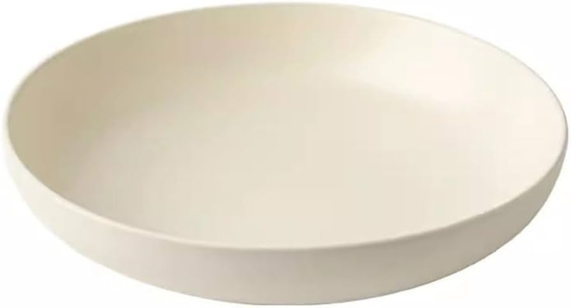 Serving Bowl Oversized Glossy White Deep Basin Flared Rim Round