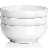 Serving Bowl Set, Nested Design Flared Rim, Glossy Porcelain.