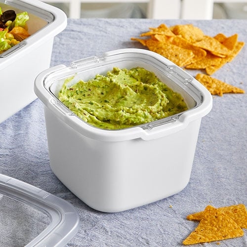 Serving Bowl Square Divided Insert, Modern Appetizer