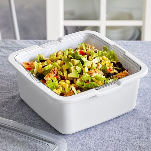 Serving Bowl with Clear Lid & Cooling Base, Party Ready